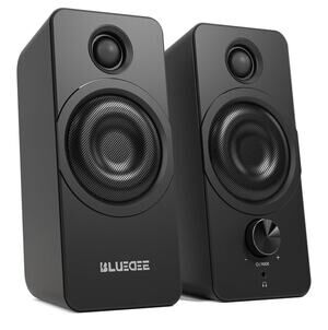BLUEDEE SK800 HiFi Computer Speakers 2.0 Channel Wired, Black